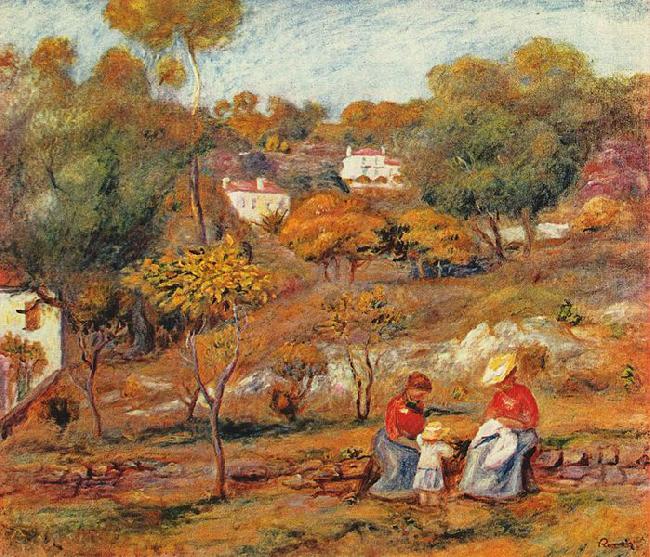 Pierre-Auguste Renoir Landschaft bei Cagnes china oil painting image